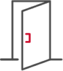 Drawing of Open Door